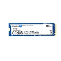 Kingston NV3 (SNV3S/500G) 500GB NVMe SSD, M.2 Interface, PCIe Gen4, 2280, Read 6000 MB/s, Write 2200 MB/s, 3 Year Warran