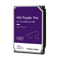 WD WD221PURP Purple Pro 22TB SATA Smart VideoHard Drive, 7200RPM, Transfer Rate up to 272MB/s, 512MB Cache