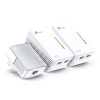 TP-Link TL-WPA4220 TKIT AV600 Powerline Wi-Fi Booster 2 LAN, 3 units