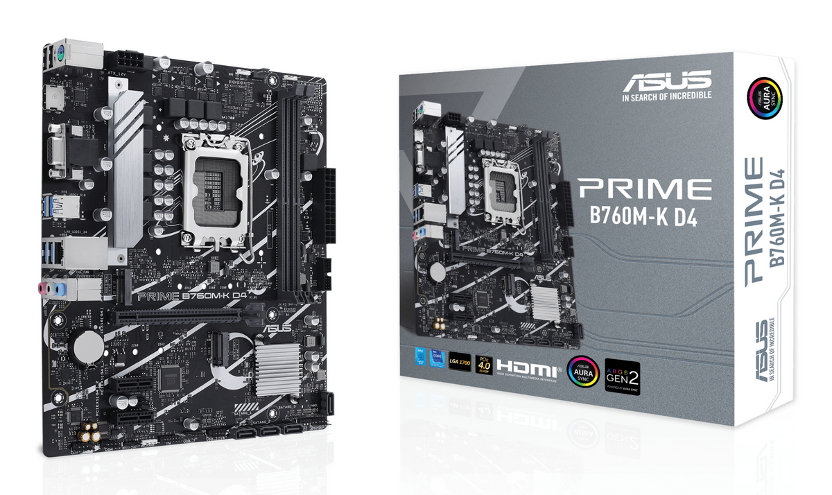 ASUS 1700 PRIME B760M-K D4 M-ATX