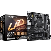 Gigabyte B550M DS3H R2 AMD AM4 Socket Motherboard, Micro-ATX, 4x DDR4 Slots, 2x M.2 Sockets, GbE LAN, 1x DisplayPort / 1