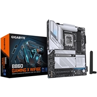 Gigabyte B860 GAMING X WIFI6E Intel 1851 Socket Motherboard, ATX, 4x DDR5 Slots, 3x M.2 Sockets, Fitted I/O Shield, 2.5G