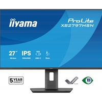 iiyama PROLITE XB2797HSN-B1 27 inch IPS Monitor, Full HD, 1ms, HDMI, DisplayPort, Freesync, 100Hz, Speakers, Black, Inte