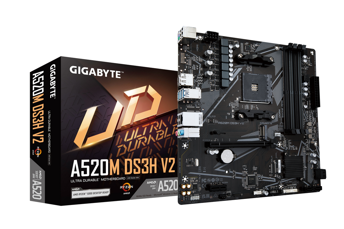 GIGABYTE AM4 A520M DS3H V2 M-ATX