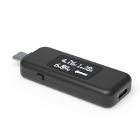 Plugable USBC-VAMETER3 Pass-Through USB-C VA Meter for High Power Devices