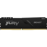 Kingston FURY Beast KF432C16BB/8 8GB (1x 8GB) U-DIMM System Memory, 3200MHz, DDR4, CL16, Black, Intel XMP