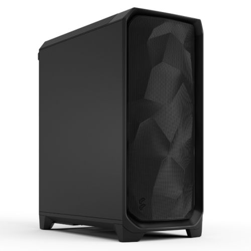 Fractal Design Meshify 3 (Black Solid) Gaming Case, E-ATX, Mesh Front, 3x Momentum 14 Fans, USB-C 20Gbps