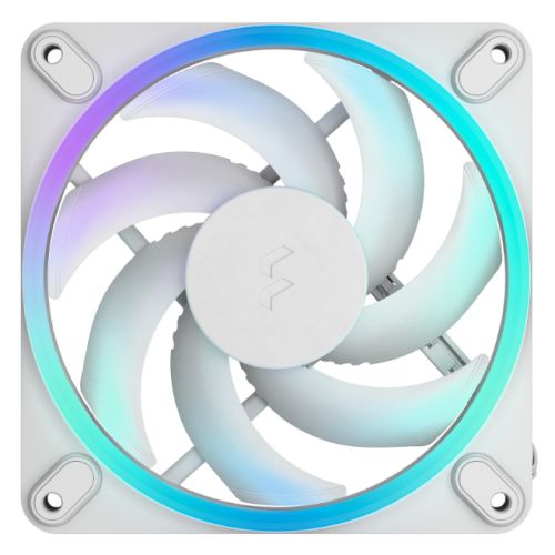 Fractal Design Momentum 12 ARGB 120mm PWM Case Fan, 16 LEDs, FDB Bearing, 350-2200 RPM, 8-pin Connector, White