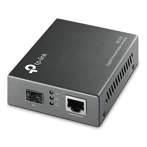TP-LINK (MC220L) Omada Gigabit SFP Media Converter, 1x GB Auto-Negotiation RJ45, Half-Duplex / Full-Duplex