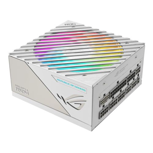 Asus 850W ROG LOKI SFX-L Platinum White Edition PSU, Small Form Factor, Fully Modular, 80+ Platinum, ATX 3.0, PCIe 5.0, RGB, ATX-to- SFX Bracket
