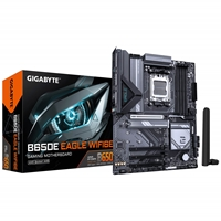Gigabyte B650E EAGLE WIFI6E AMD AM5 Socket Motherboard, ATX, 4x DDR5 Slots, 3x M.2 Sockets, Fitted I/O Shield, 2.5GbE LA