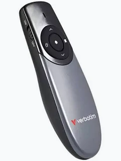 Verbatim Focus Wireless Presenter With Red Laser Pointer, Wireless Operating Distance Up To 30 Metres, USB-A Receiver Wi