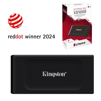 Kingston XS1000 (SXS1000/2000G) 2TB Portable External SSD, Read 1050MB/s, Write 1000MB/s, USB 3.2 Gen 2, 5 Year Warranty