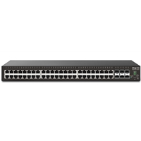 Draytek VSP2542X-K 54 Port switch with 48 PoE+ RJ-45 LAN ports, 6 10Gbpe SFP+, 400W PoE budget, and L2+ management, 2 Ye