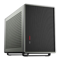 Antec Performance 1M Aventurine Mini-ITX Gaming Case with Aluminum Finish, PCIe 4.0 Riser Cable, USB 3.2 Gen2 Type-C, Tool-Free Side Panels, Solid Side Panel, SFX-L & SFX PSU Support