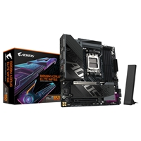 Gigabyte B850M AORUS ELITE WIFI6E AMD AM5 Socket Motherboard, Micro-ATX, 4x DDR5 Slots, 2x M.2 Sockets, Fitted I/O Shiel