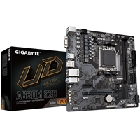 Gigabyte A620M S2H AMD AM5 Socket Motherboard, Micro-ATX, 2x DDR5 Slots, 1x M.2 Socket, GbE LAN, 1x D-Sub / 1x DisplayPo