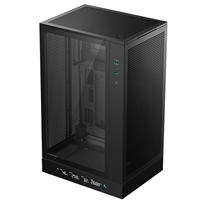 DeepCool CH270 Digital Micro-ATX Case, Mini-Tower PC Case with Tempered Glass Side Panel, USB-C Port, High Airflow Suppo