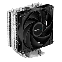 DeepCool AG400 Fan CPU Cooler, Universal Socket, High Efficiency 120mm PWM Cooling Black Fan, 2000RPM, 4 Heat Pipes, 220W Heat Dissipation Power, Unique Matrix Fin Design, Intel LGA 1700 Bracket Included