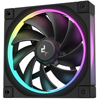 DeepCool FL12 120mm PWM Fan - High Performance, Low Noise, Fluid Dynamic Bearing, 36 ARGB LEDs, 500-2150 RPM, 55 CFM Airflow, 4-Pin PWM Control