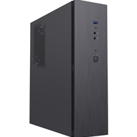 CiT S8i SFF Micro-ATX PC Case - 8.3L Compact Desktop Chassis, Brushed Front, 1 x 80mm Fan, 2 x USB 3.0, TFX PSU Support,