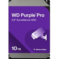 WD WD102PURP Purple Pro 10TB SATA Smart Video Hard Drive, 7200RPM, Transfer Rate up to 272MB/s, 512MB Cache