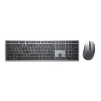 Dell KM7321W Premier Multi-Device Keyboard and Mouse Combo, 2.4GHz / Bluetooth 5.0 Wireless, 12 programmable keys for PC and Laptop, QWERTY UK English Layout, Sliver