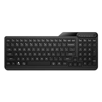 HP 475 Dual-Mode Wireless Keyboard, Bluetooth or 2.4Ghz Wireless, Pair up to 3 Devices, 12 Progammable Keys, Qwerty UK English Layout, Black