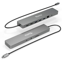 Plugable USBC-11IN1E 11 in 1 Portable USB-C Ethernet Docking Station