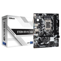 Asrock B760M-HDV/M.2 D4, Intel B760, 1700, Micro ATX, 2 DDR4, VGA, HDMI, DP, GB LAN, PCIe4, 2x M.2