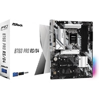 ASRock B760 Pro RS/D4 Intel 1700 Socket Motherboard, ATX, 4x DDR4 Slots, 4x M.2 Sockets, 2x USB-C Port, Fitted I/O Shield, 2.5GbE LAN, 1x DisplayPort / 1x HDMI Port