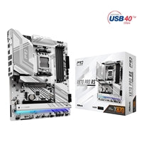 ASRock X870 PRO RS AMD AM5 Socket Motherboard, ATX, 4x DDR5 Slots, 3x M.2 Sockets, Fitted I/O Shield, 2.5GbE LAN, 1x HDMI Port / 2x USB-C (USB4)