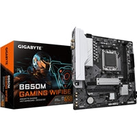Gigabyte B650M GAMING WIFI6E (rev. 1.2) AMD AM5 Socket Motherboard, 2x DDR5 DIMM Slots, 1x M.2 Sockets, 2.5GbE LAN, Wi-Fi 6E, 1x D-Sub / 1x HDMI Port