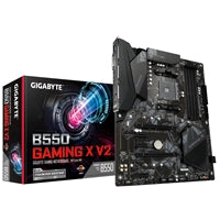 Gigabyte B550 GAMING X V2 AMD AM4 Socket Motherboard, ATX, 4x DDR4 Slots, 2x M.2 Sockets, Fitted I/O Shield, GbE LAN, 1x DVI-D / 1x HDMI Port