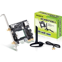 Gigabyte GC-WB1733D-I Intel Wireless AC1750 Dual Band PCI-Express WiFi Card with Bluetooth 5.0 c/w Antenna