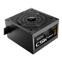 Antec CSK550DC 550W Power Supply, 80 Plus Bronze Certified, ATX 12V 2.52, Non-Modular, DC-to-DC, Flat Black Cables, 120mm Quiet Fan, UK Plug
