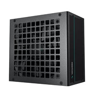 DeepCool PF600 600W PSU, 120mm Silent Hydraulic Bearing Fan, 80 PLUS White, Non Modular, UK Plug, Flat Black Cables, Efficient & Affordable