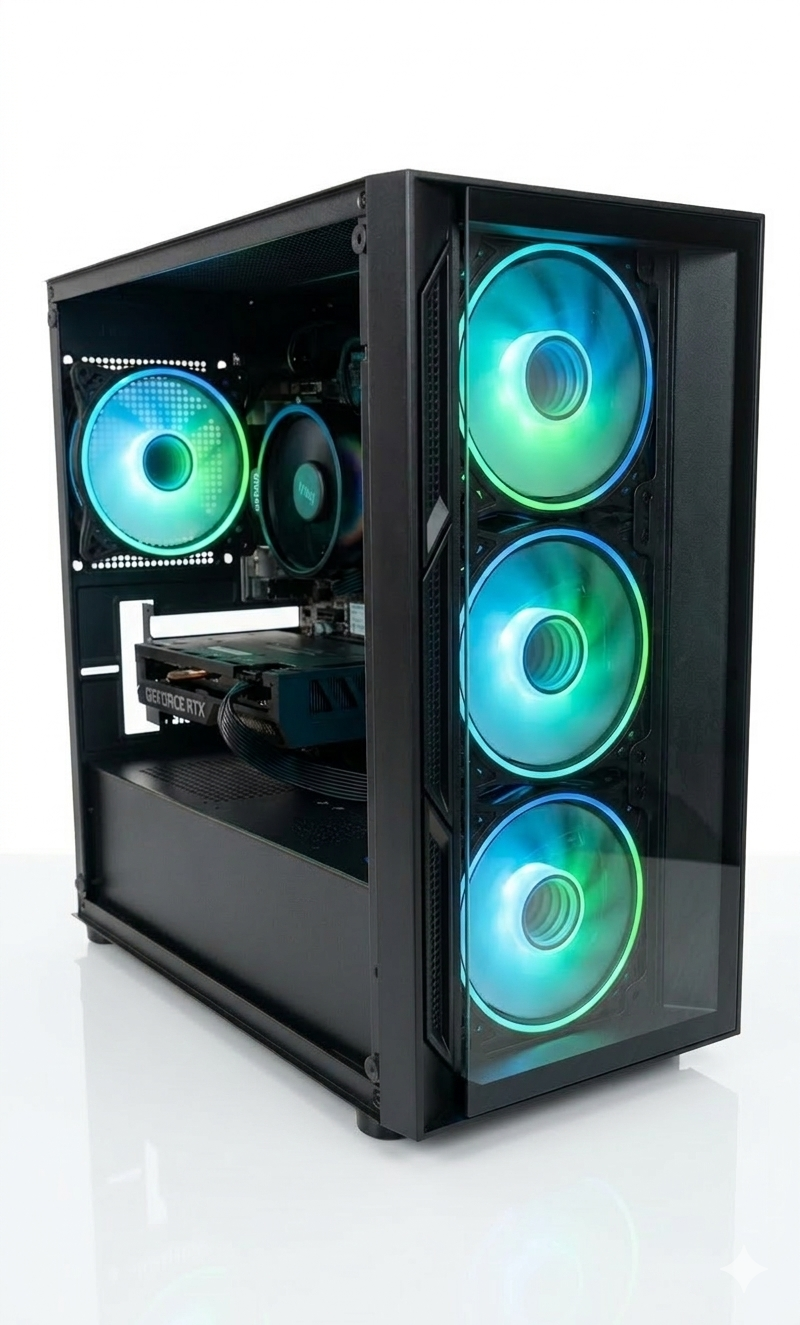 Ryzen 5 5500 Gaming PC | RTX 5060 8GB | 16GB RAM | 1TB Storage | WiFi & Bluetooth | ARGB Case