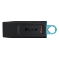 Kingston DataTraveler Exodia 64GB USB 3.2 Black with Cyan loop USB Flash Drive