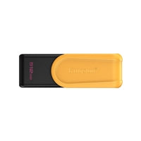Kingston DataTraveler Exodia S DTXS/512GB USB Flash Drive, 512GB, USB 3.2, Black/Yellow, Swivel Cap Design