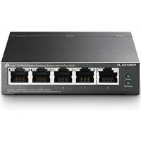 TP-Link TL-SG1005P 5-Port Metal Gigabit Desktop PoE Switch with 4-Port PoE+ (65W)