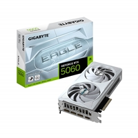 Gigabyte NVIDIA GeForce RTX 5060 EAGLE OC ICE 8GB GDDR7 Graphics Card, 3840 CUDA Cores, 2550 MHz Core Clock, Dual Fan, W