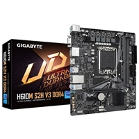 Gigabyte H610M S2H V3 DDR4 Ultra Durable Intel 1700 Socket Motherboard, Micro-ATX, 2x DDR4 Slots, 1x M.2 Socket, GbE LAN
