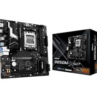 ASRock B850M-X R2.0 AMD AM5 Socket Motherboard, Micro-ATX, 2x DDR5 Slots, 2x M.2 Sockets, 2.5GbE LAN, 1x DisplayPort / 1