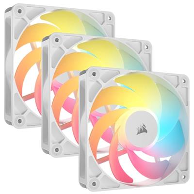 CORSAIR RS120-R ARGB 120MM WHT FAN 3PK