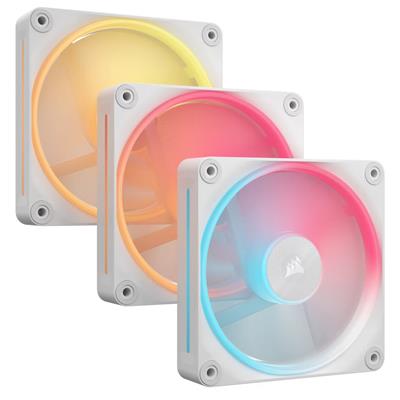 CORSAIR LX120-R RGB 120MM WHT FAN 3PK