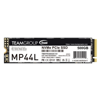 Team MP44L (TM8FPK500G0C101) 500GB NVMe SSD, PCIe Gen4, M.2 Interface, 2280, Read 5000 MB/s, Write 3700 MB/s, 5 Year War