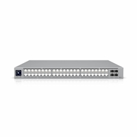 Ubiquiti (USW-Pro-XG-48) Professional-grade, 48-port Layer 3 Etherlighting switch with (32) 10 GbE, (16) 2.5 GbE, and (4
