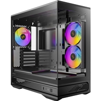 Antec Constellation C2M ARGB Micro-ATX PC Case, 270' Panoramic Tempered Glass, 240mm and 120mm ARGB PWM Fans, USB-C, 360