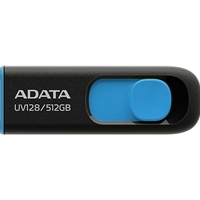 Adata UV128 512GB USB 3.2 Gen 1 Flash Drive, Black and Blue